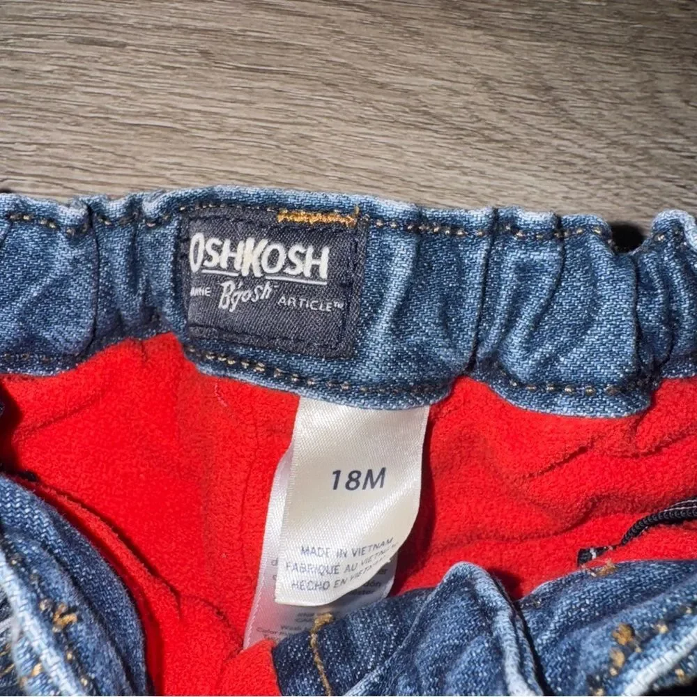 OshKosh B'gosh Fleece Thermal Lined Blue Jeans
